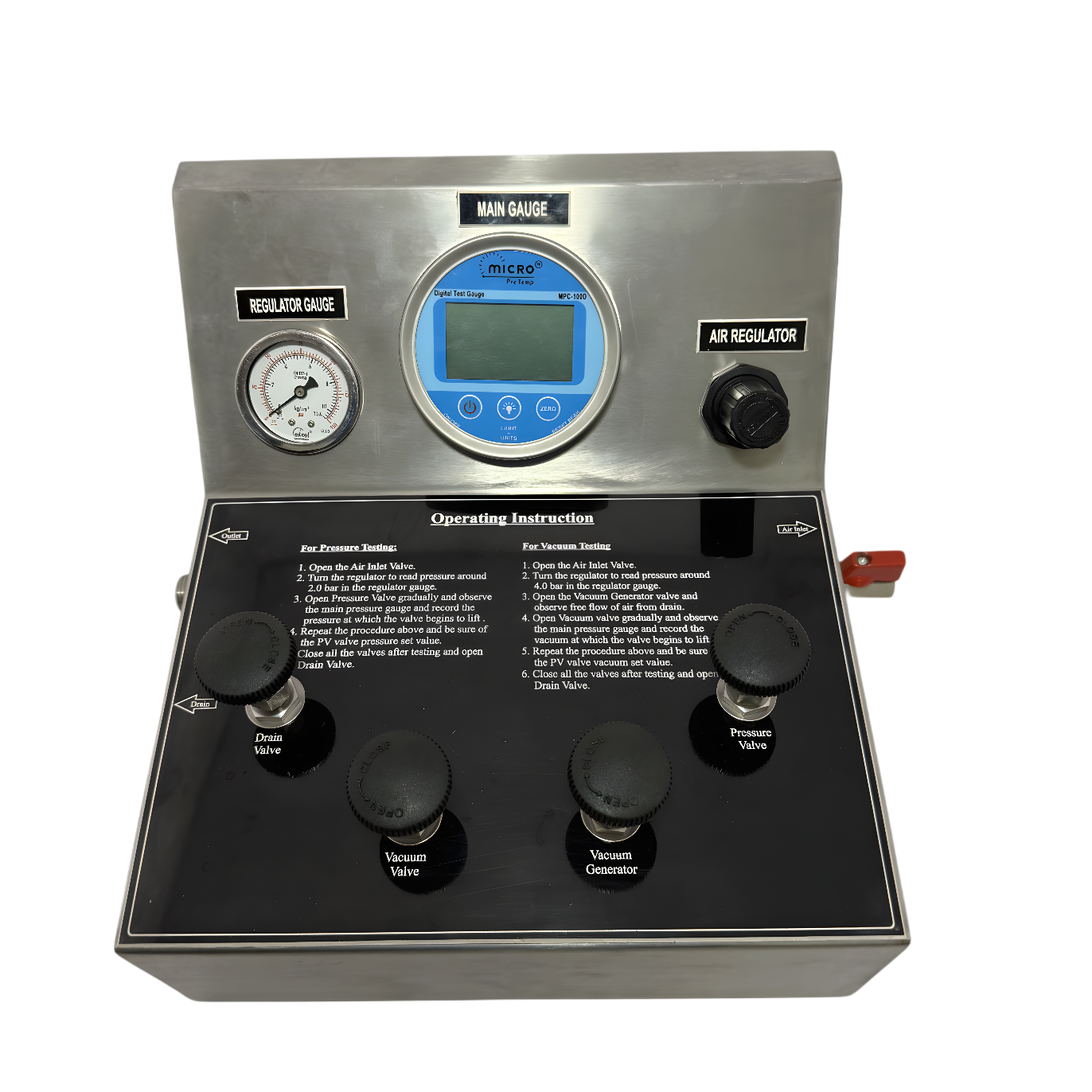 Pressure Vacuum Valve Test Bench