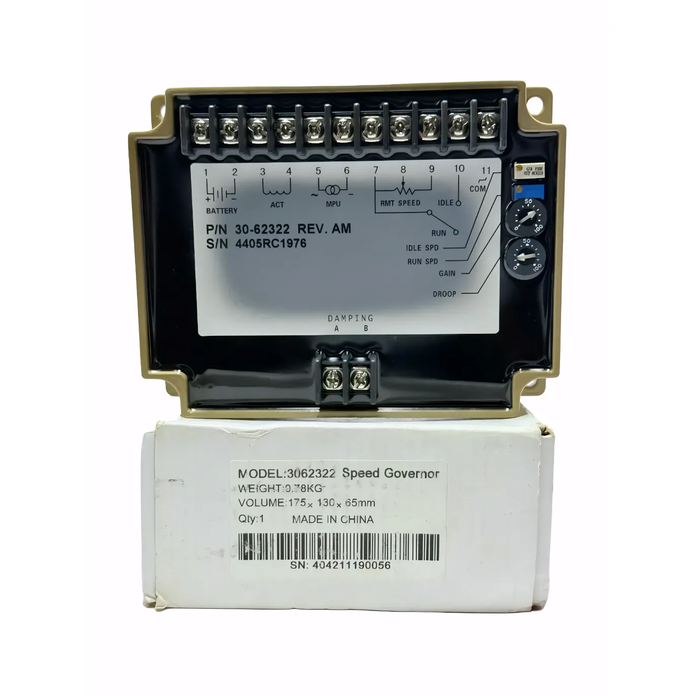 CUMMINS GOVERNOR SPEED CONTROLLER P/N 3062322